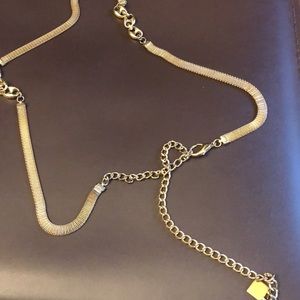 Gold colour chain belt